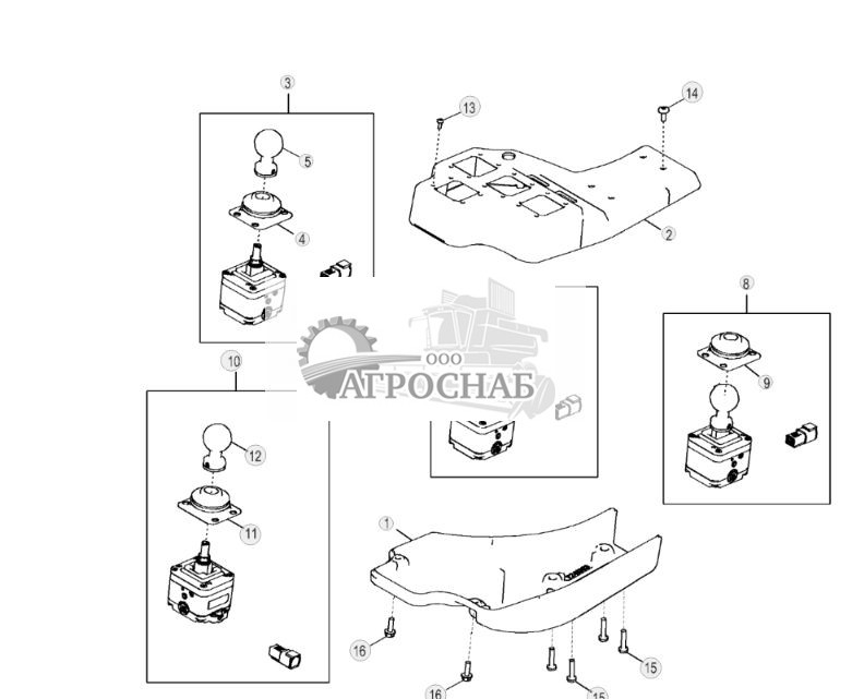 Органы управления Grade Pro, для левой стороны с 5 функциями - ST3552 756.jpg